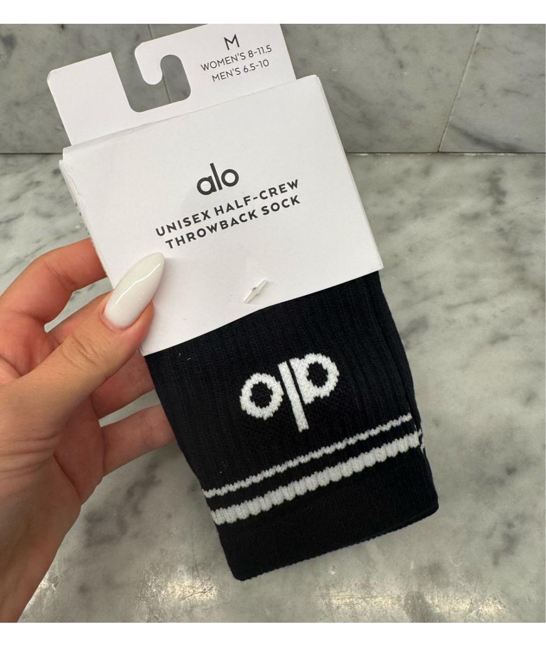 ALO YOGA Черные носки, чулки и колготы, фото 4