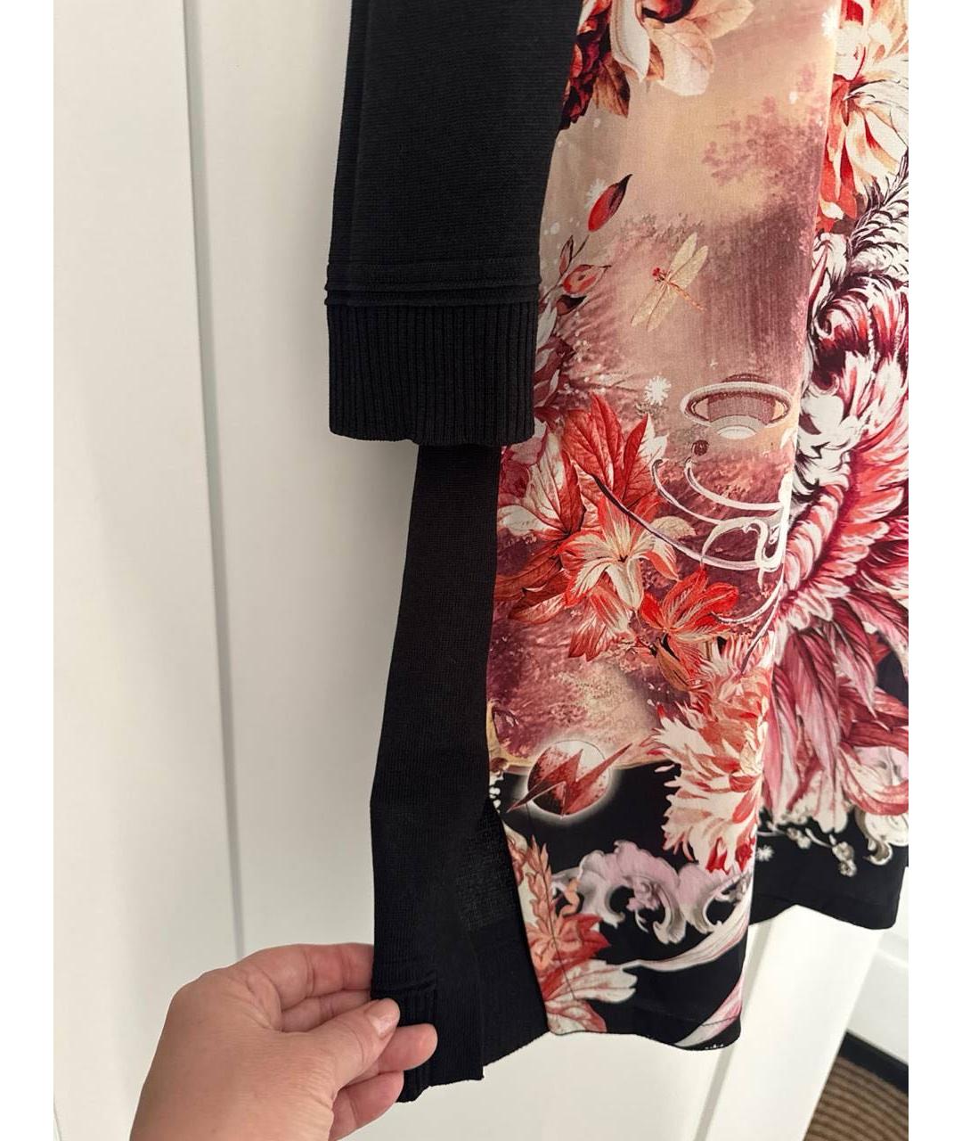 ROBERTO CAVALLI Мульти шелковое повседневное платье, фото 4