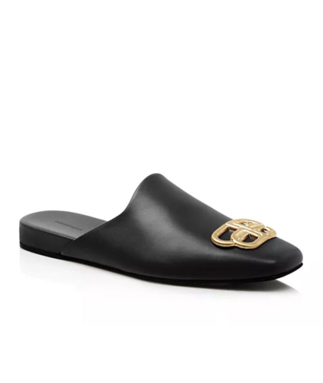 BALENCIAGA Черные кожаные сабо, фото 7