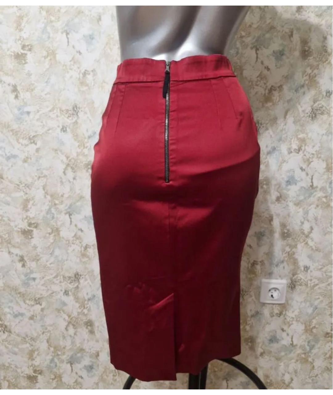 DOLCE&GABBANA Красная юбка миди, фото 3