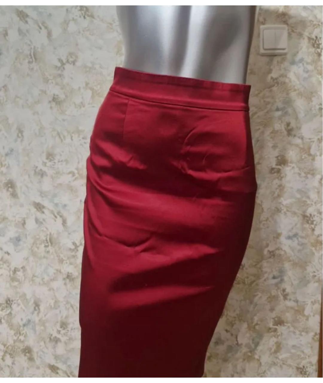 DOLCE&GABBANA Красная юбка миди, фото 2