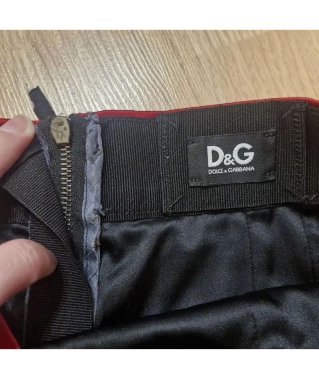 DOLCE&GABBANA Красная юбка миди, фото 6