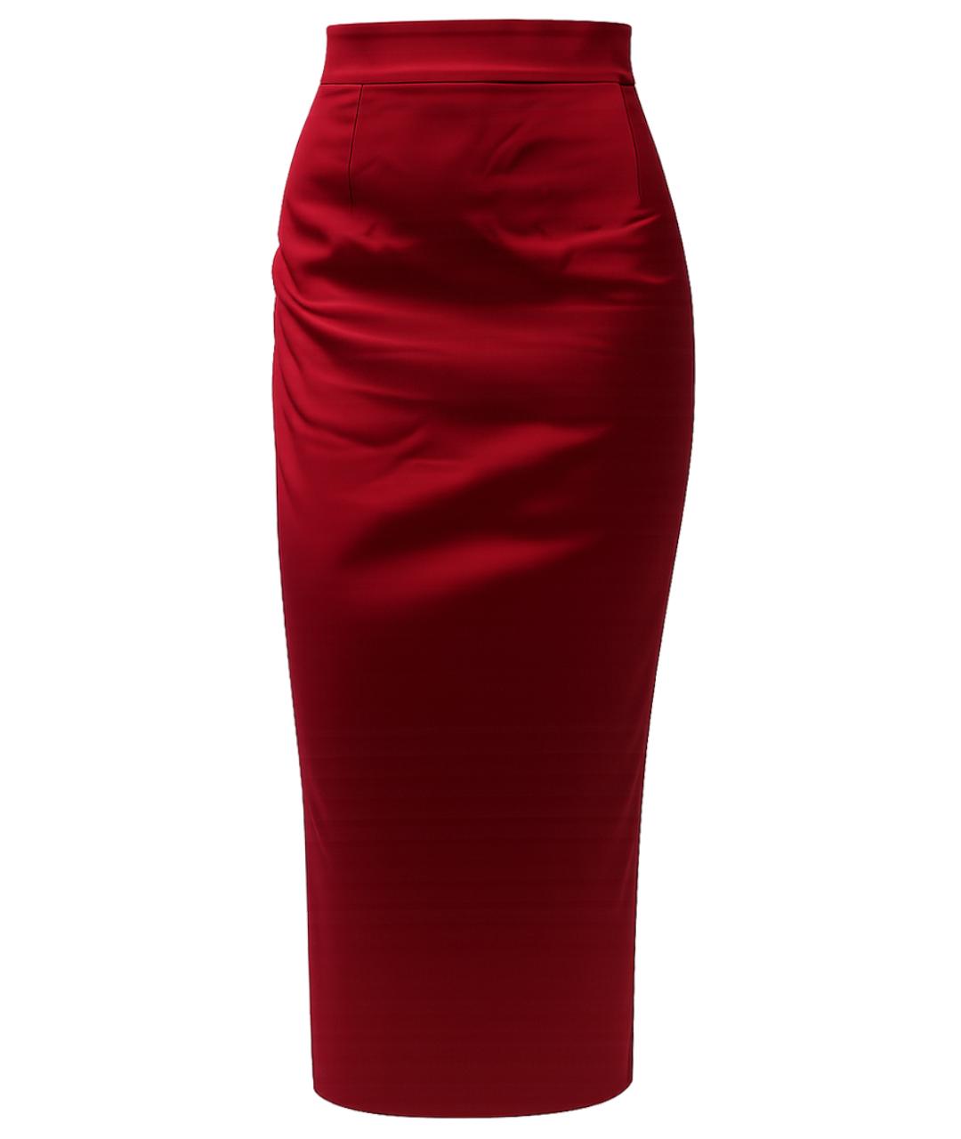 DOLCE&GABBANA Красная юбка миди, фото 1