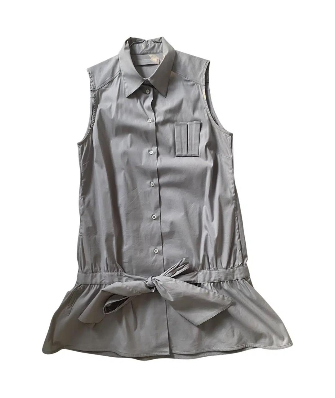 PRADA Голубая хлопковая блузы, фото 1