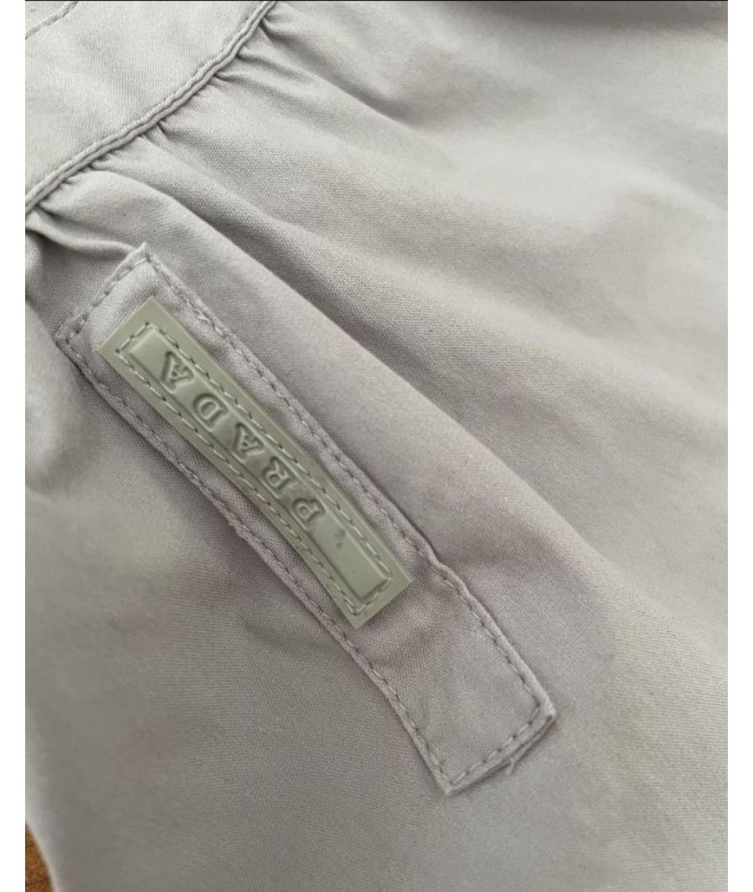 PRADA Голубая хлопковая блузы, фото 4