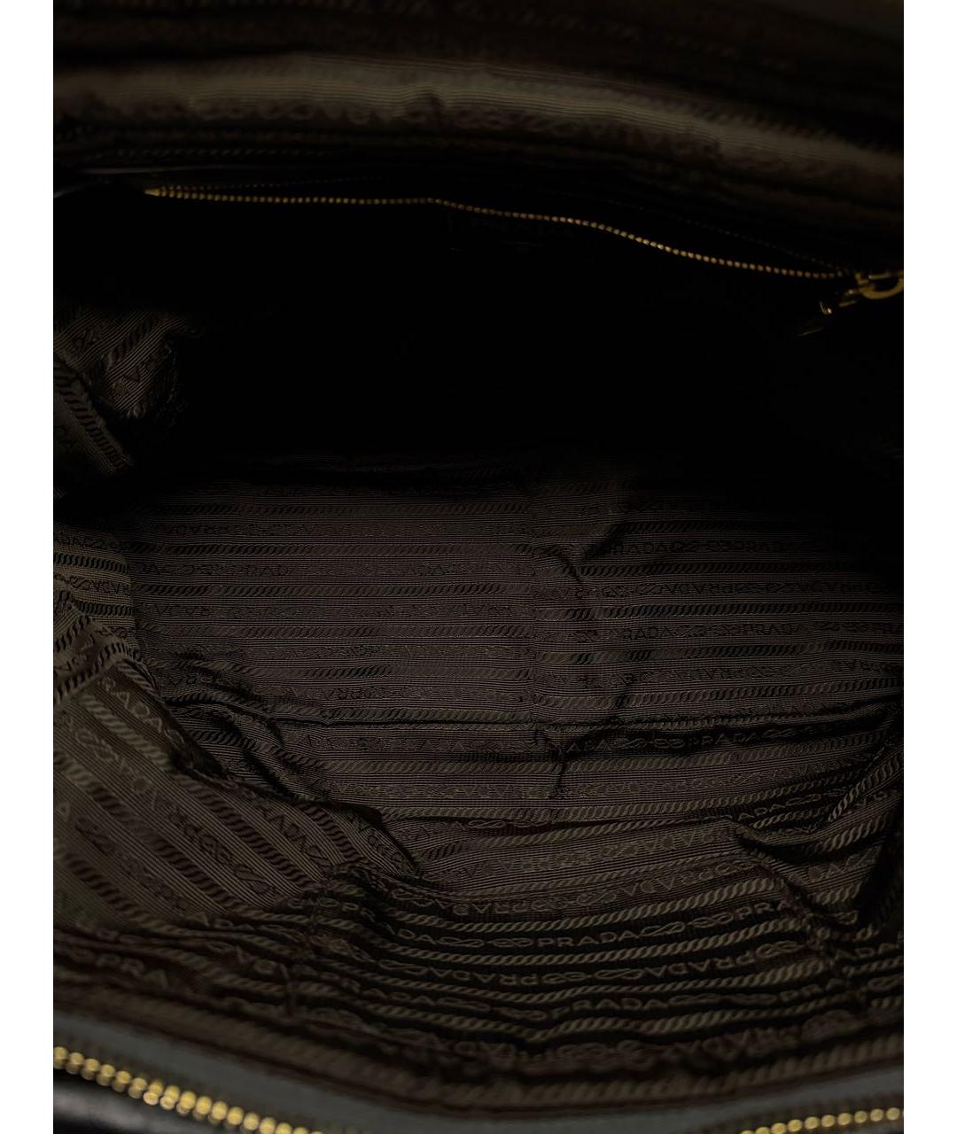 PRADA Черная кожаная сумка через плечо, фото 5