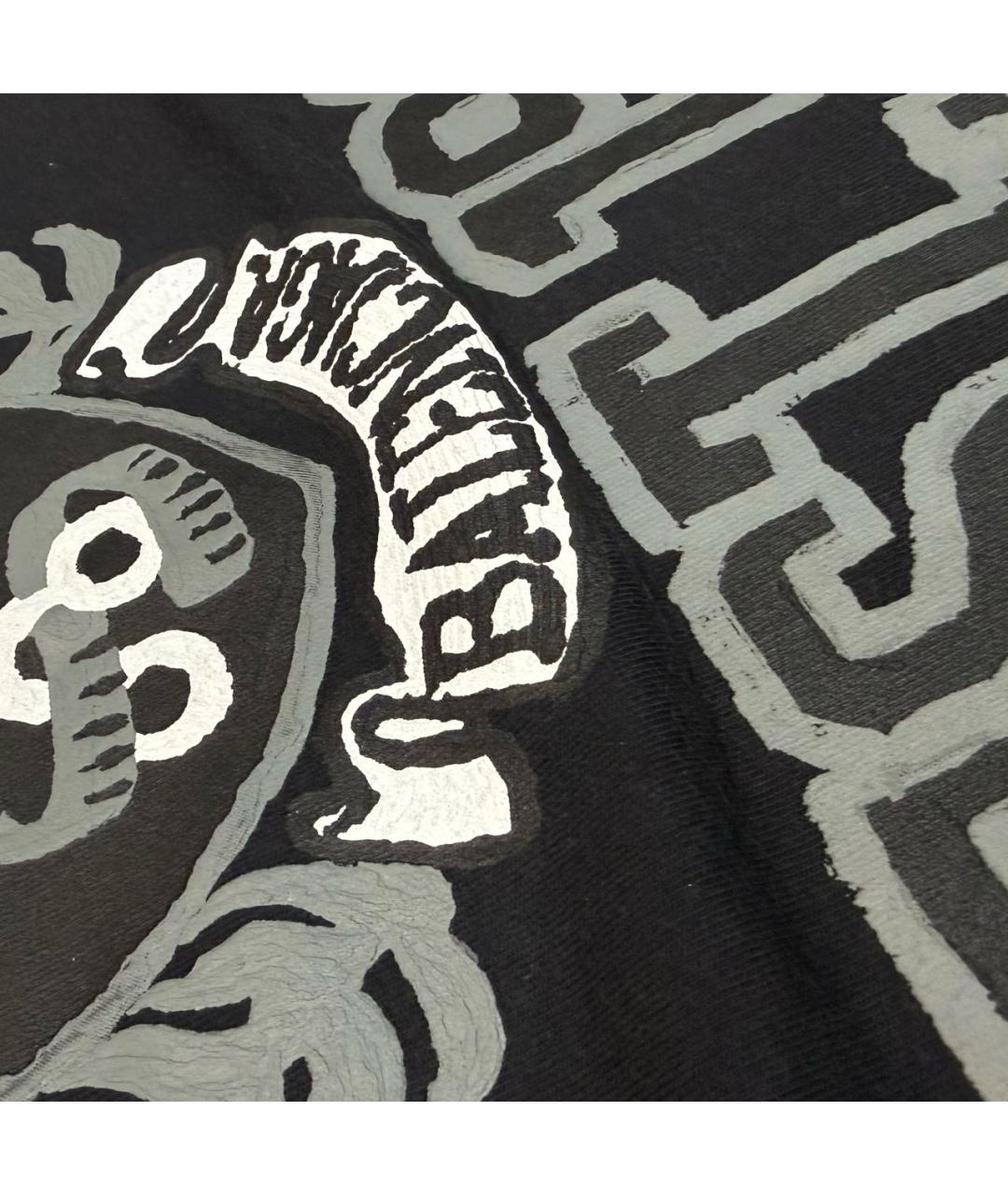 BALENCIAGA Черная хлопковая футболка, фото 6