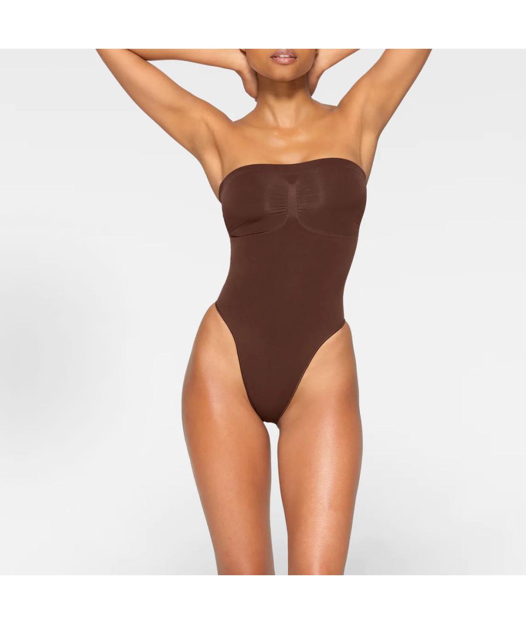 SKIMS Коричневое боди, фото 2