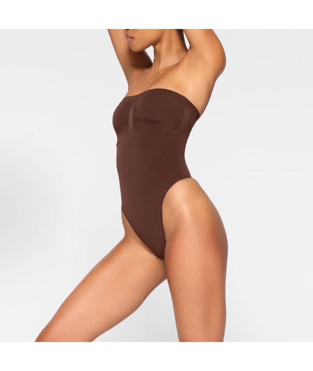 SKIMS Коричневое боди, фото 3