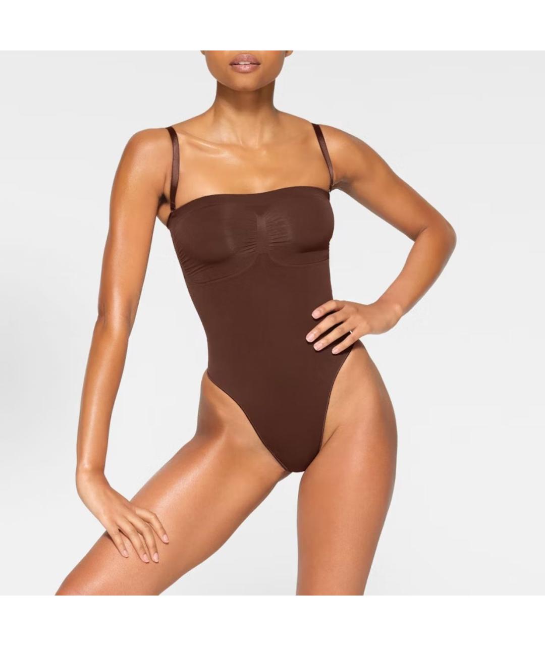 SKIMS Коричневое боди, фото 4