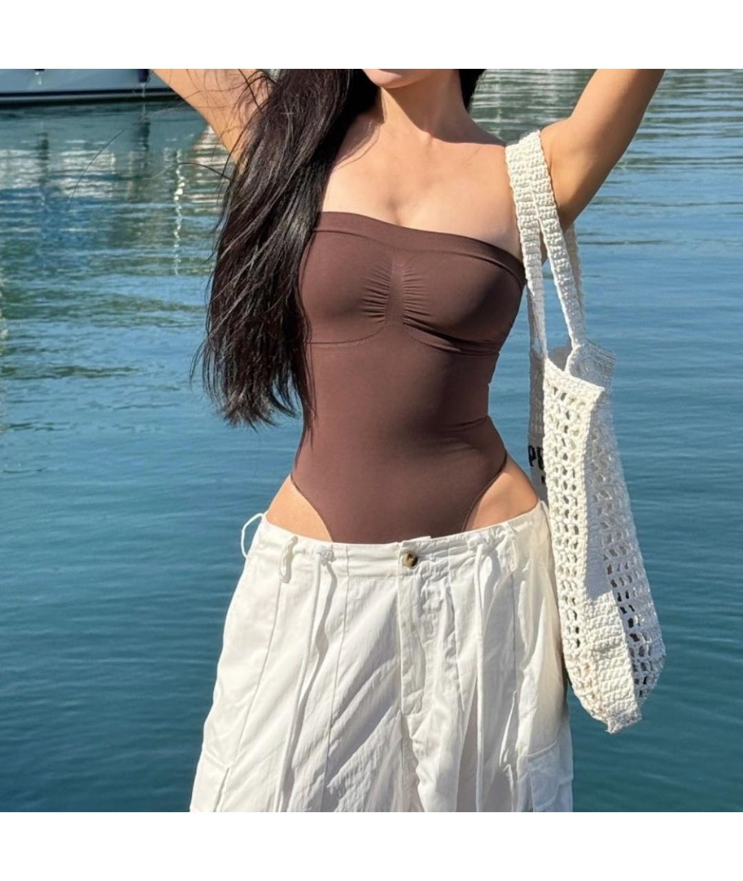 SKIMS Коричневое боди, фото 6