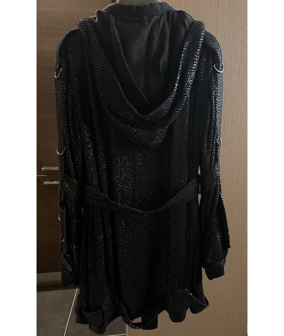 GUCCI Черный шелковый тренч/плащ, фото 2