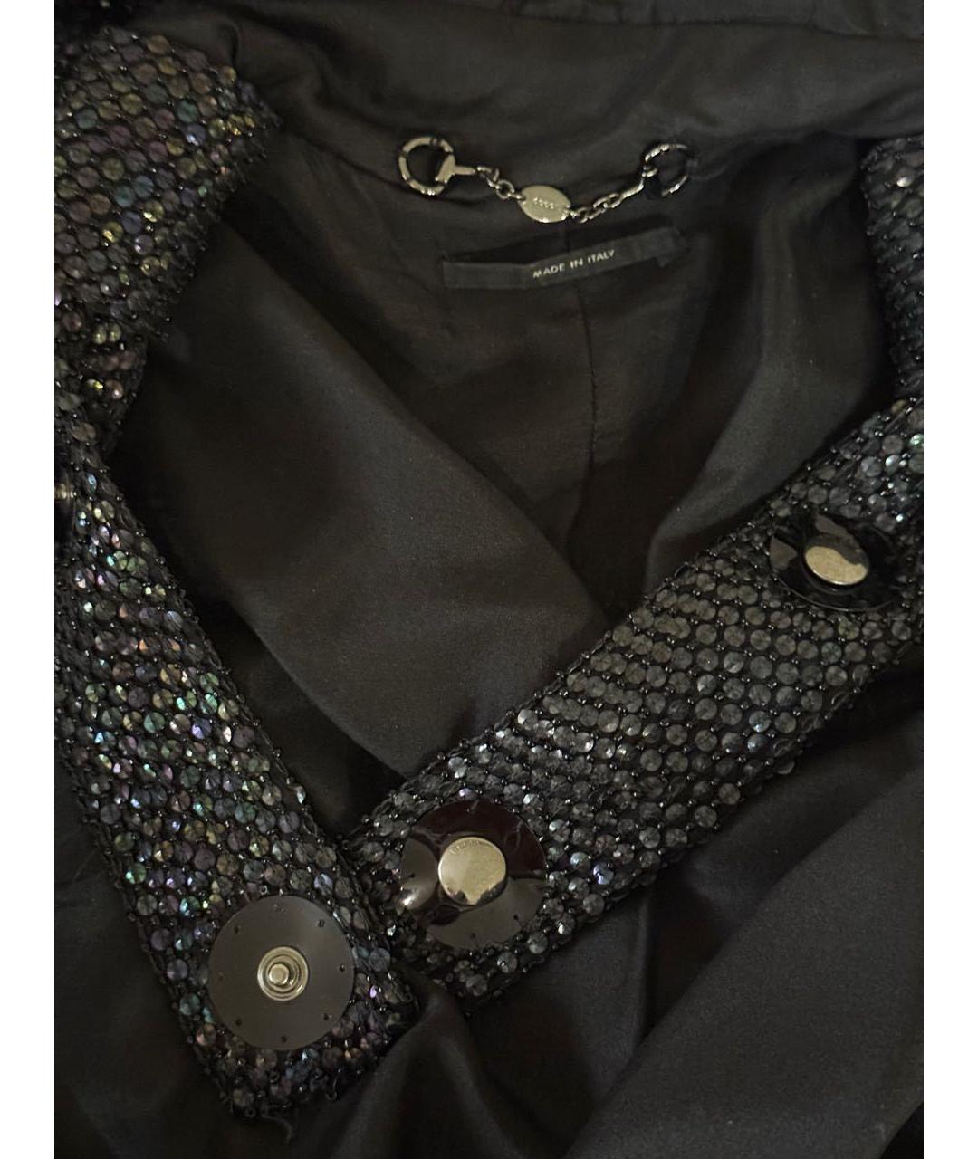 GUCCI Черный шелковый тренч/плащ, фото 6