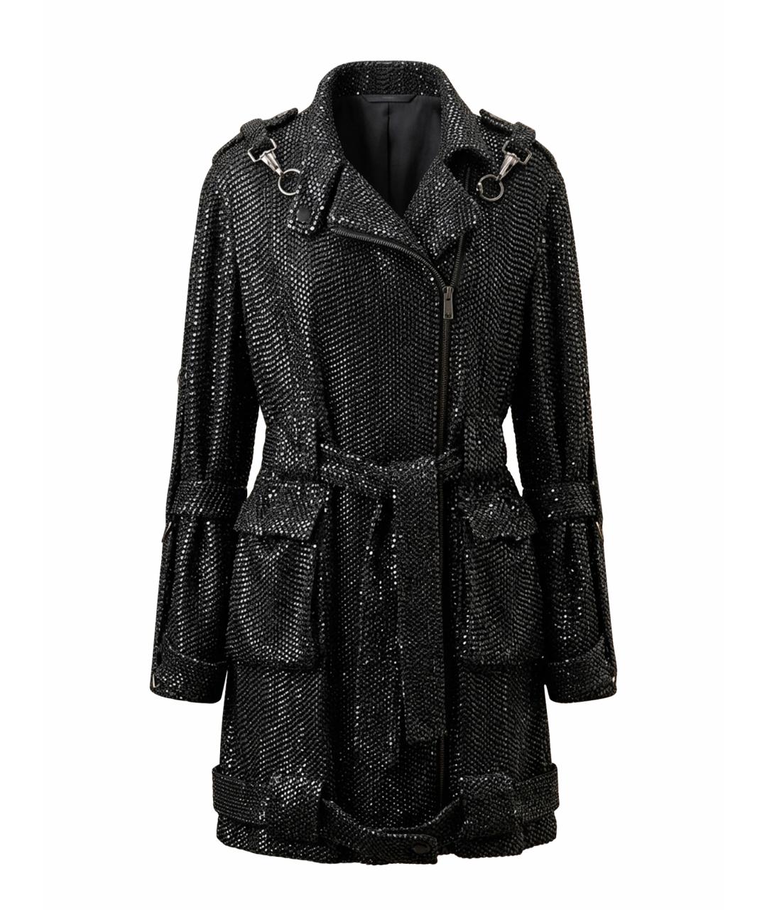 GUCCI Черный шелковый тренч/плащ, фото 1