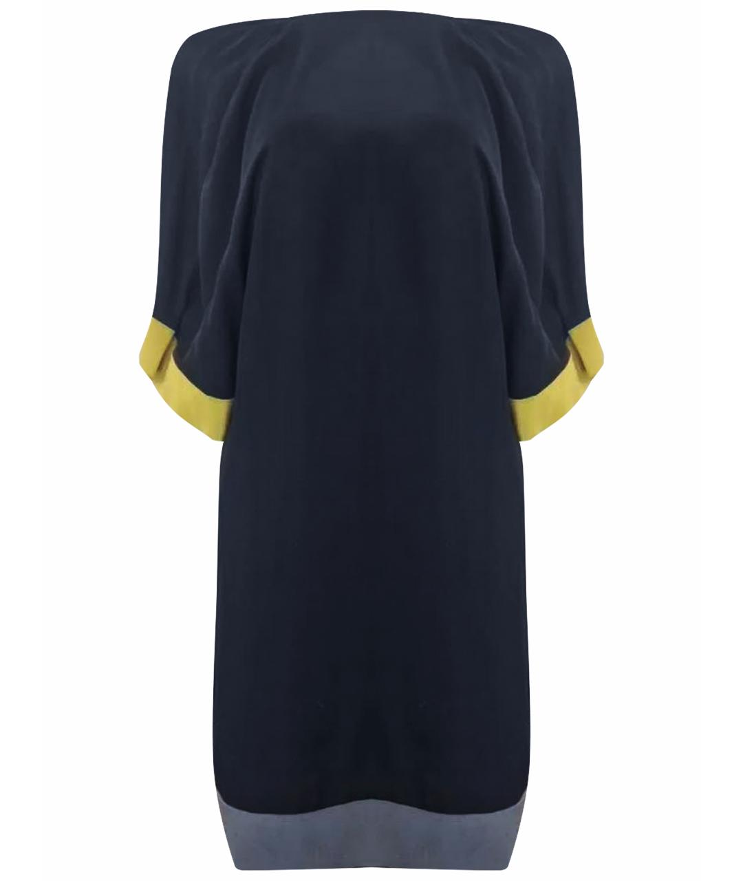 FENDI Черное шелковое повседневное платье, фото 1