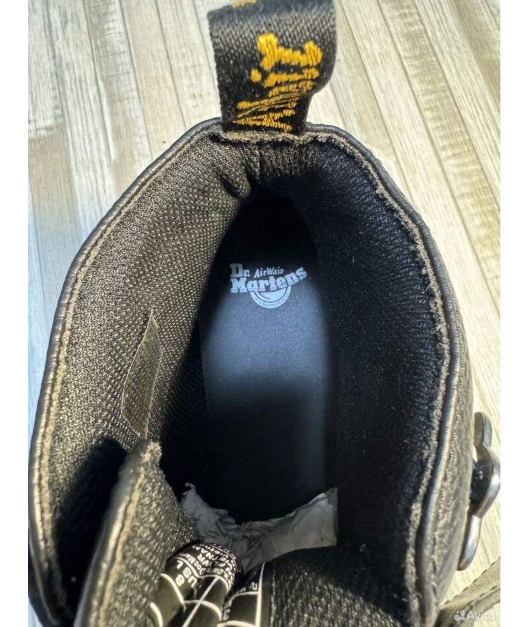 DR. MARTENS Черные кожаные ботинки, фото 3