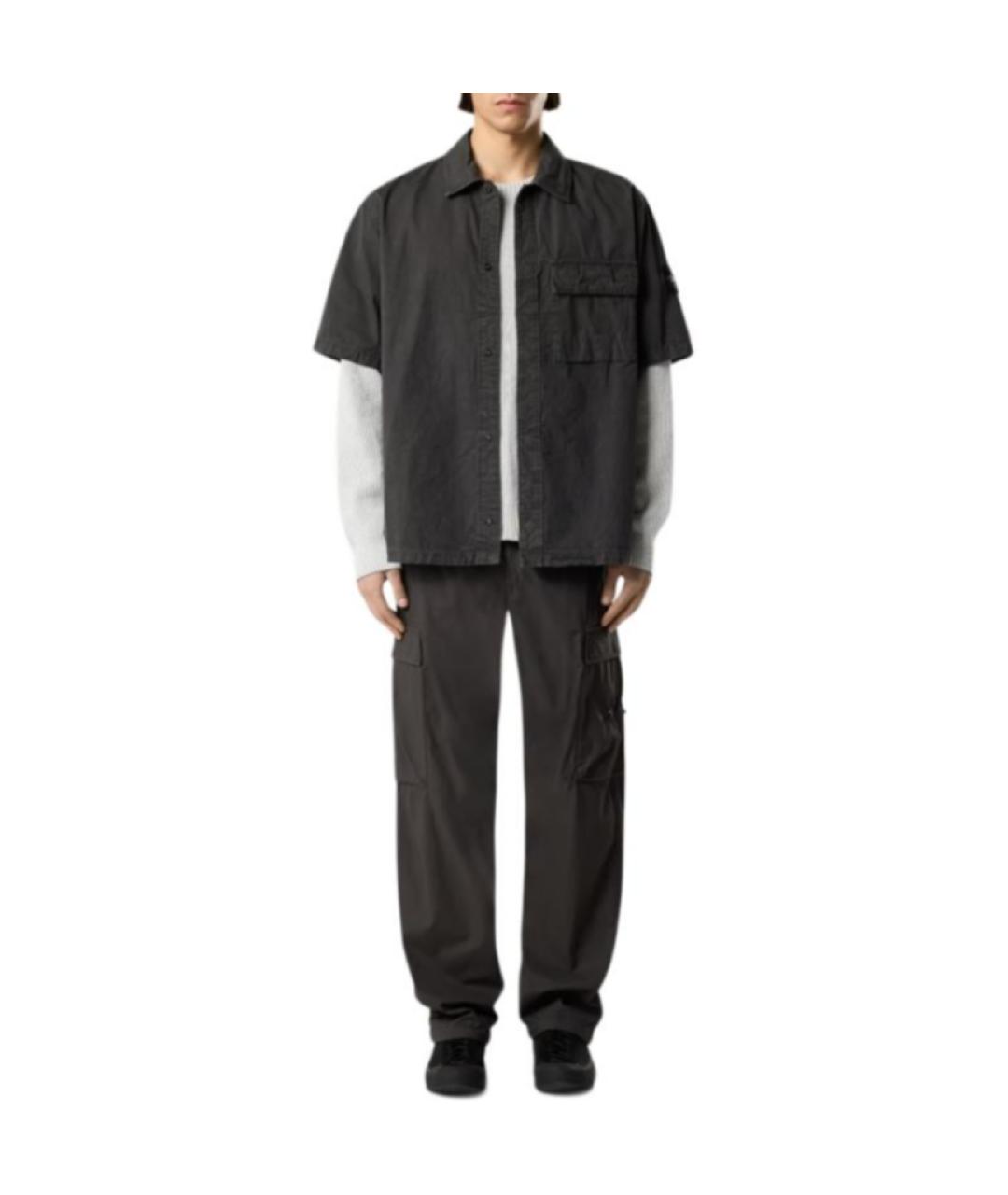STONE ISLAND Серая классическая рубашка, фото 3