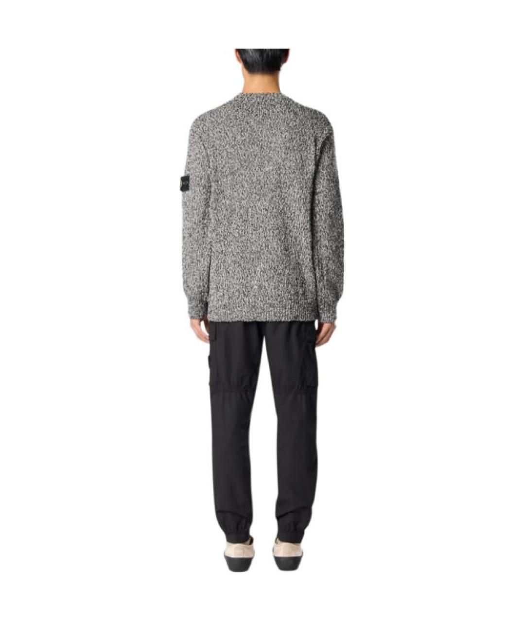 STONE ISLAND Серый джемпер / свитер, фото 4