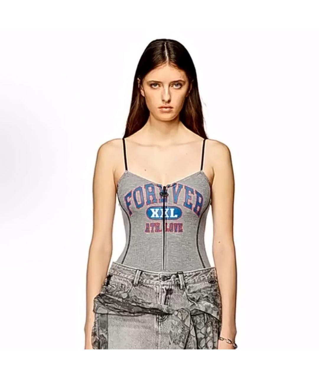 DIESEL Серое боди, фото 3