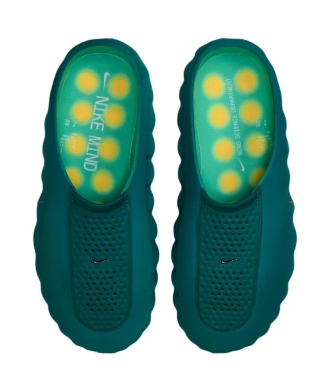 NIKE Зеленые синтетические сандалии, фото 3
