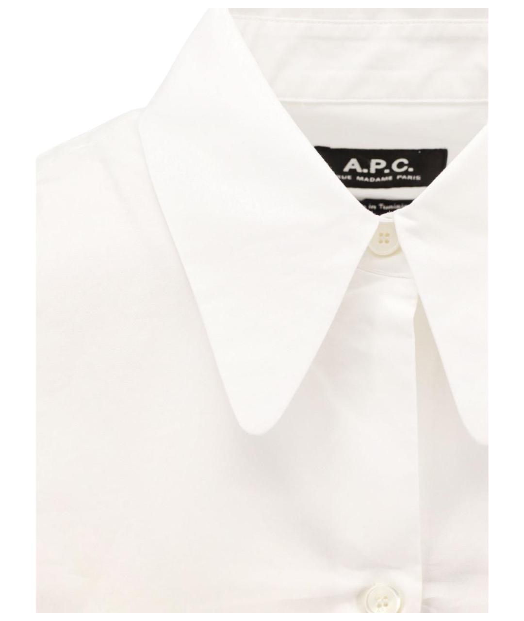A.P.C. Белая хлопковая рубашка, фото 3