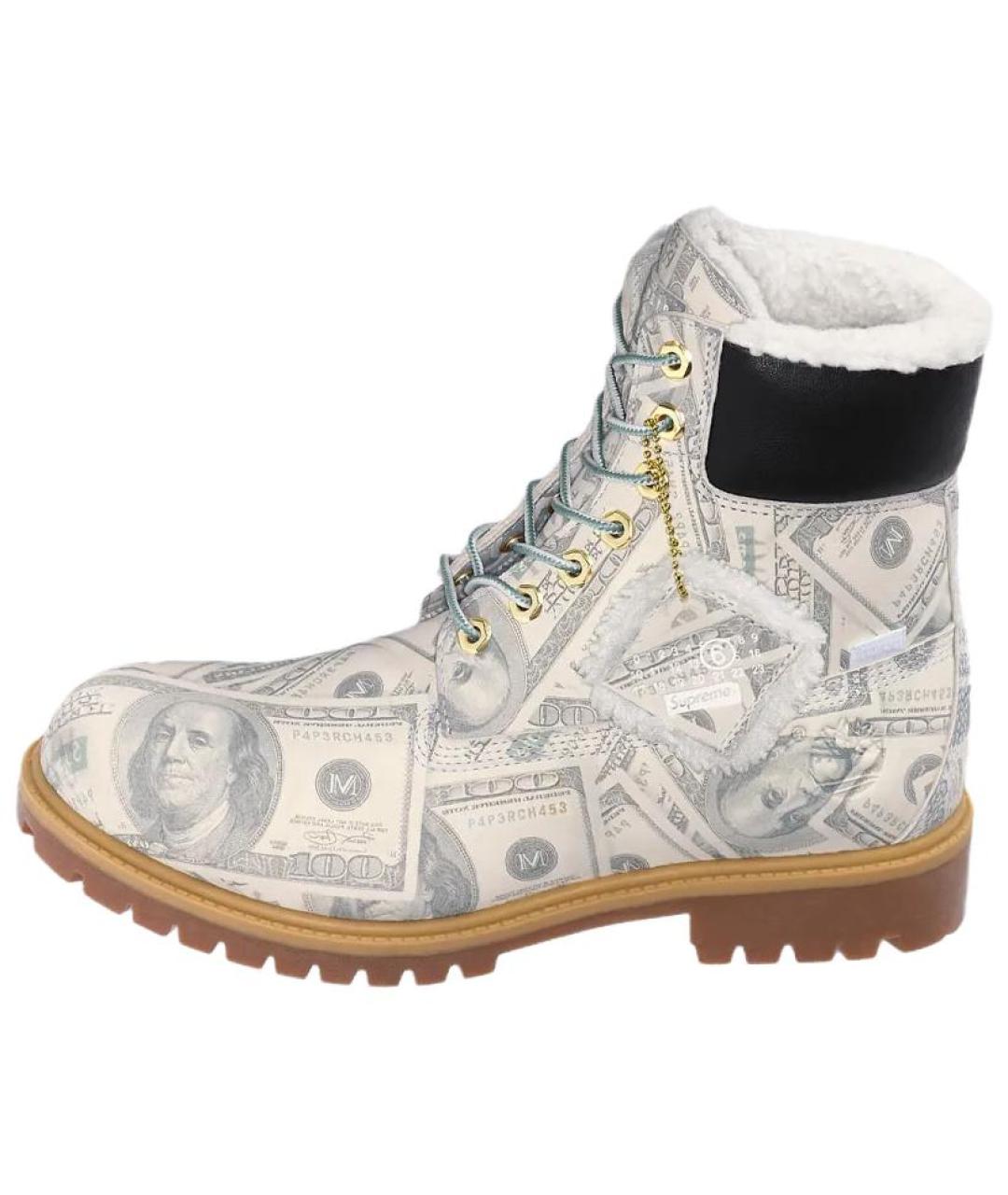 TIMBERLAND Бежевые нубуковые высокие ботинки, фото 2