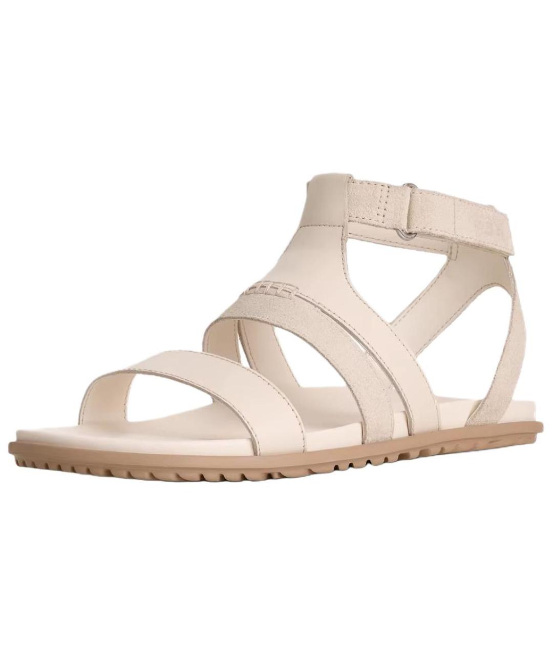 UGG AUSTRALIA Белые кожаные сандалии, фото 3