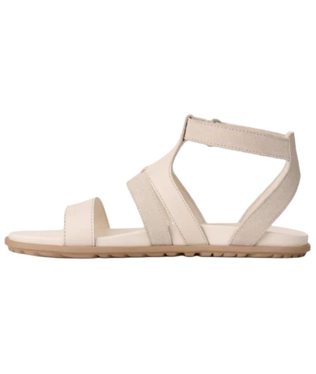UGG AUSTRALIA Белые кожаные сандалии, фото 2