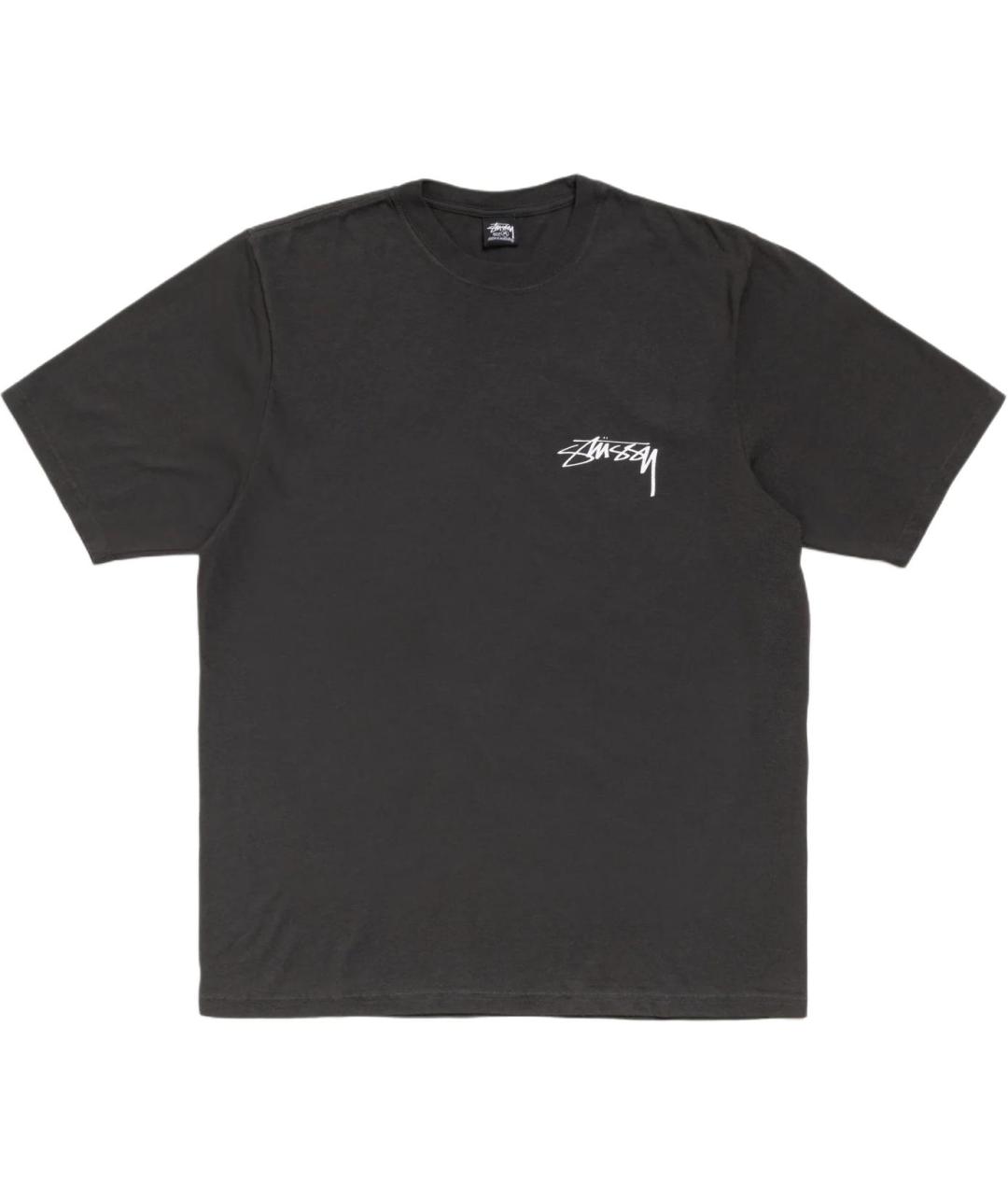STUSSY Черная футболка, фото 1