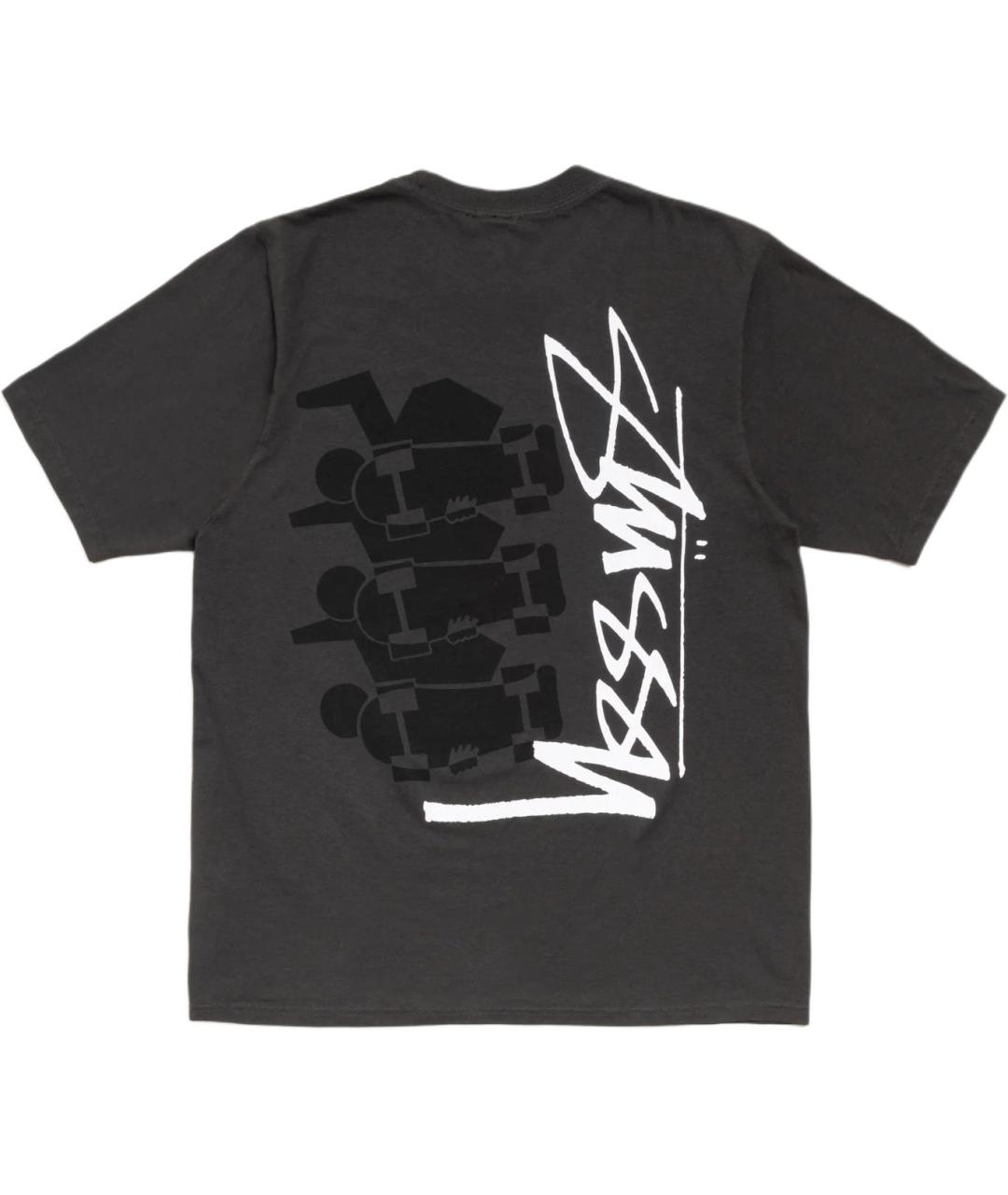 STUSSY Черная футболка, фото 2