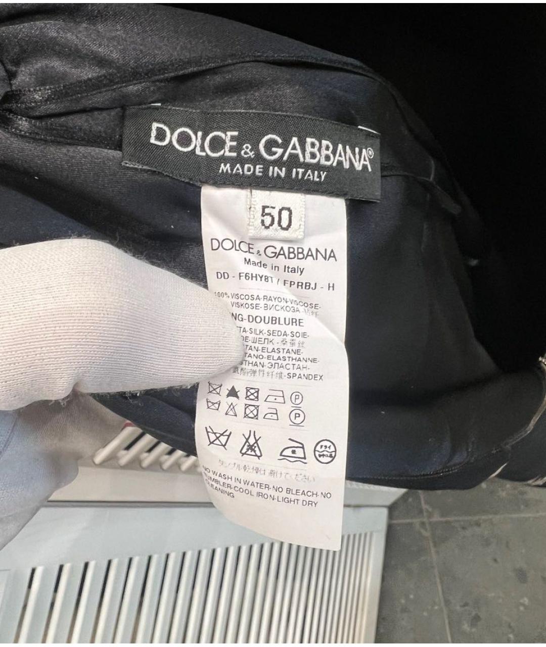 DOLCE&GABBANA Черное коктейльное платье, фото 3