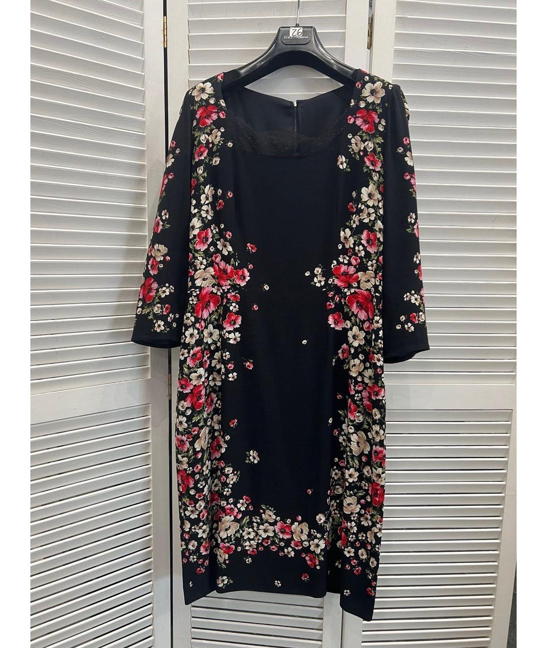 DOLCE&GABBANA Черное коктейльное платье, фото 4