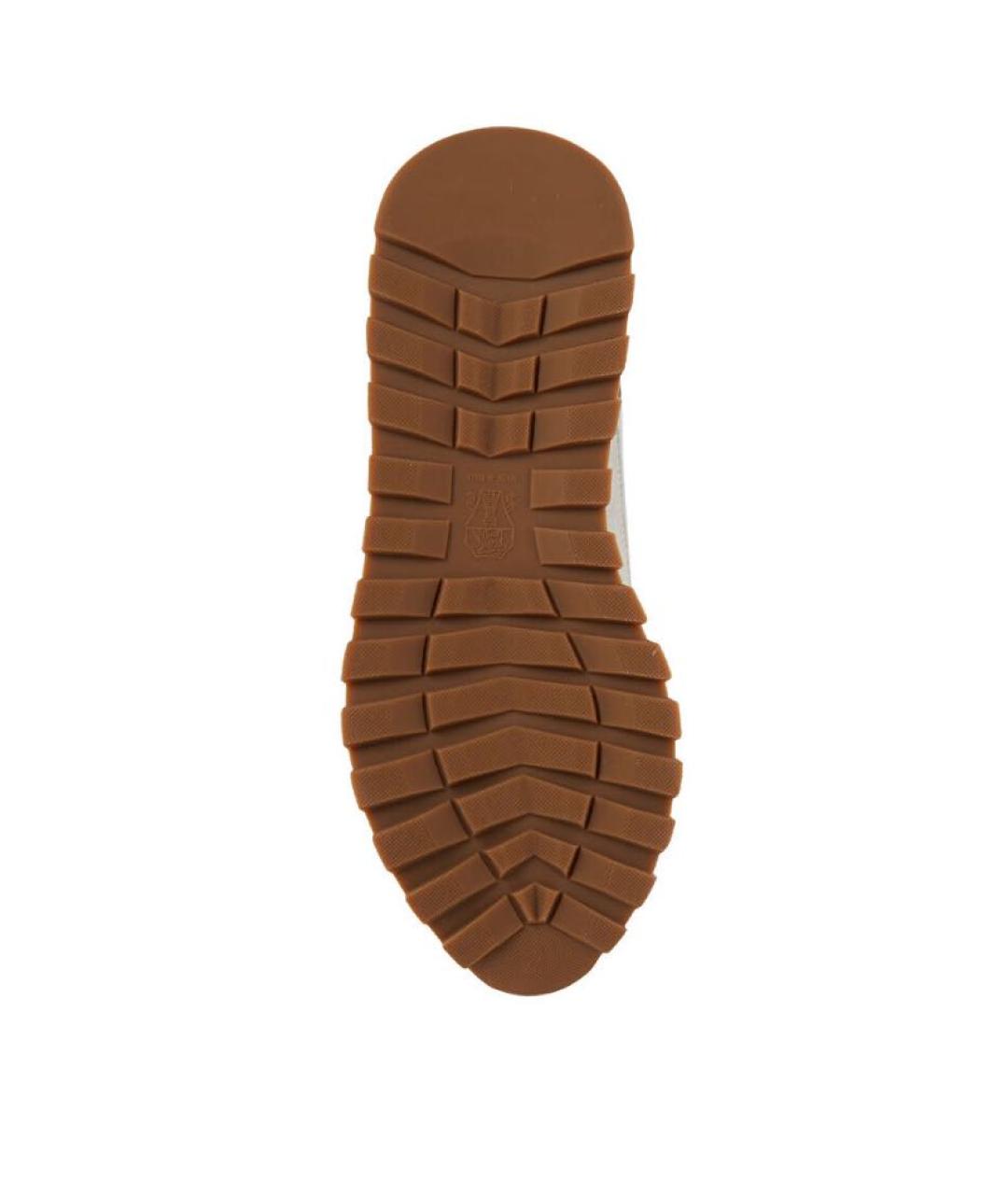 BRUNELLO CUCINELLI Белые кожаные кроссовки, фото 5