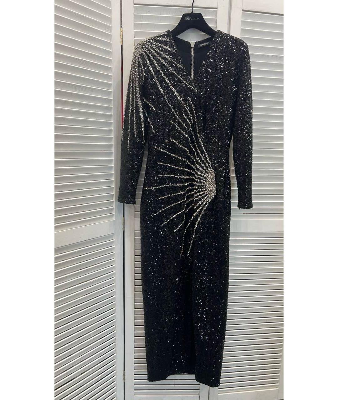 BALMAIN Черное вечернее платье, фото 6