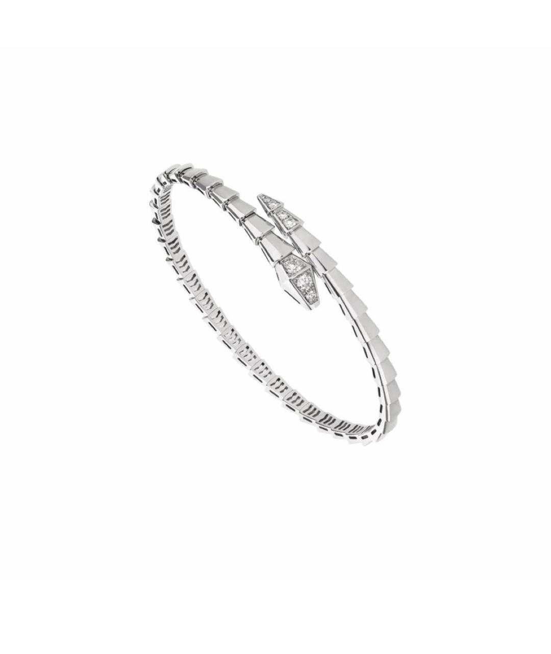 BVLGARI Серебрянный браслет из белого золота, фото 1