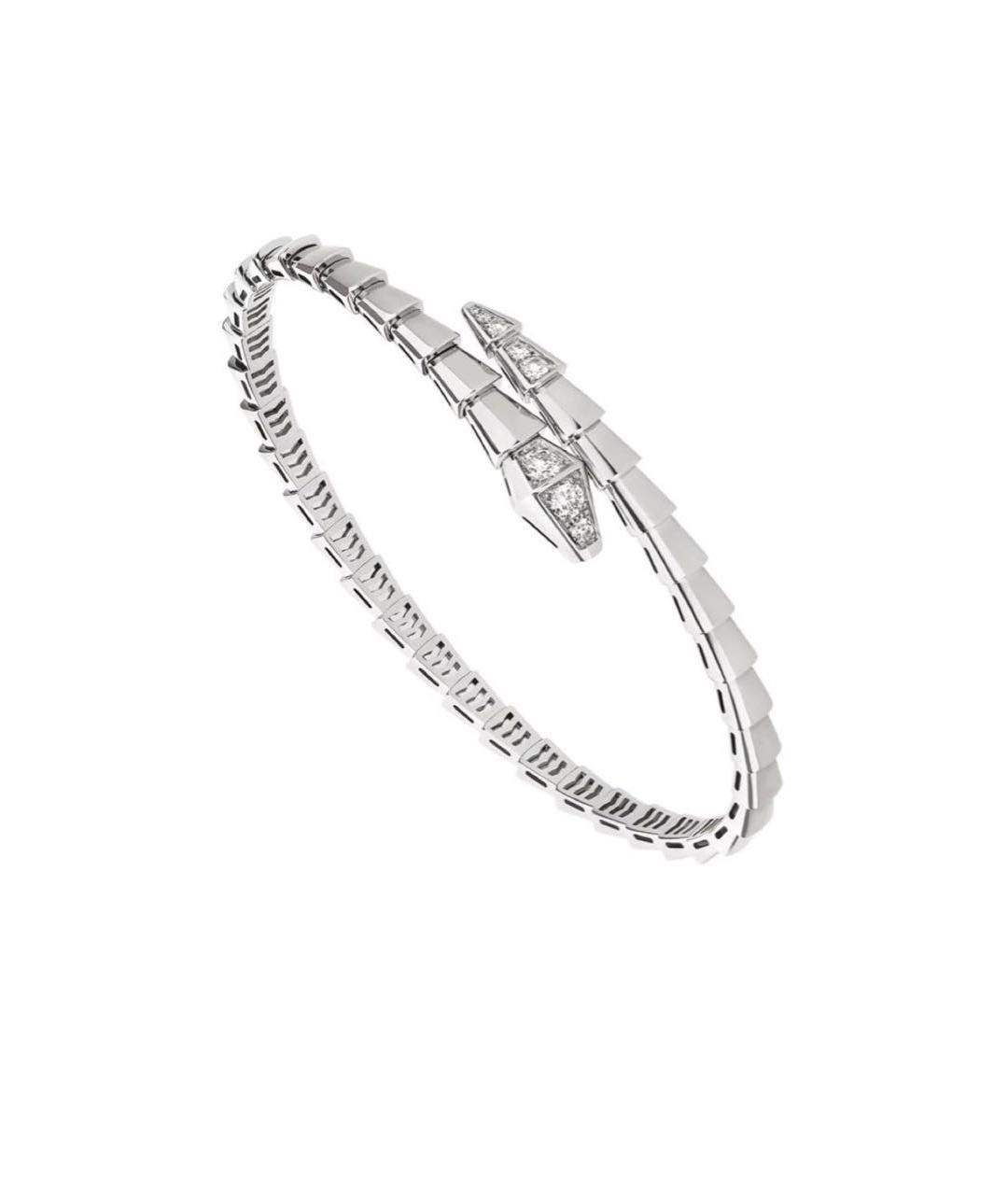 BVLGARI Серебрянный браслет из белого золота, фото 3