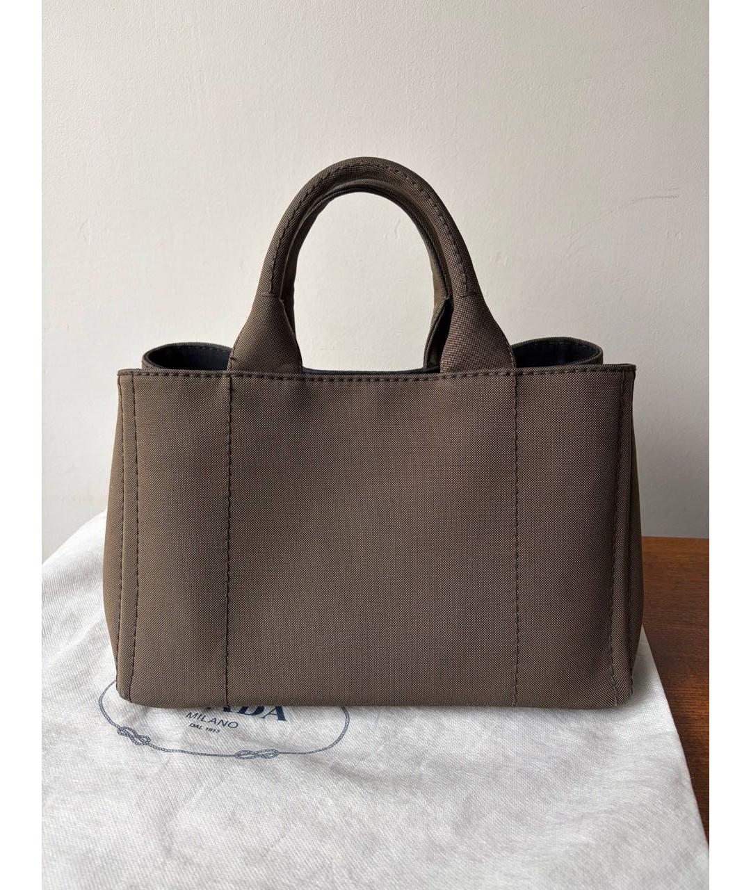 PRADA Хаки сумка тоут, фото 3