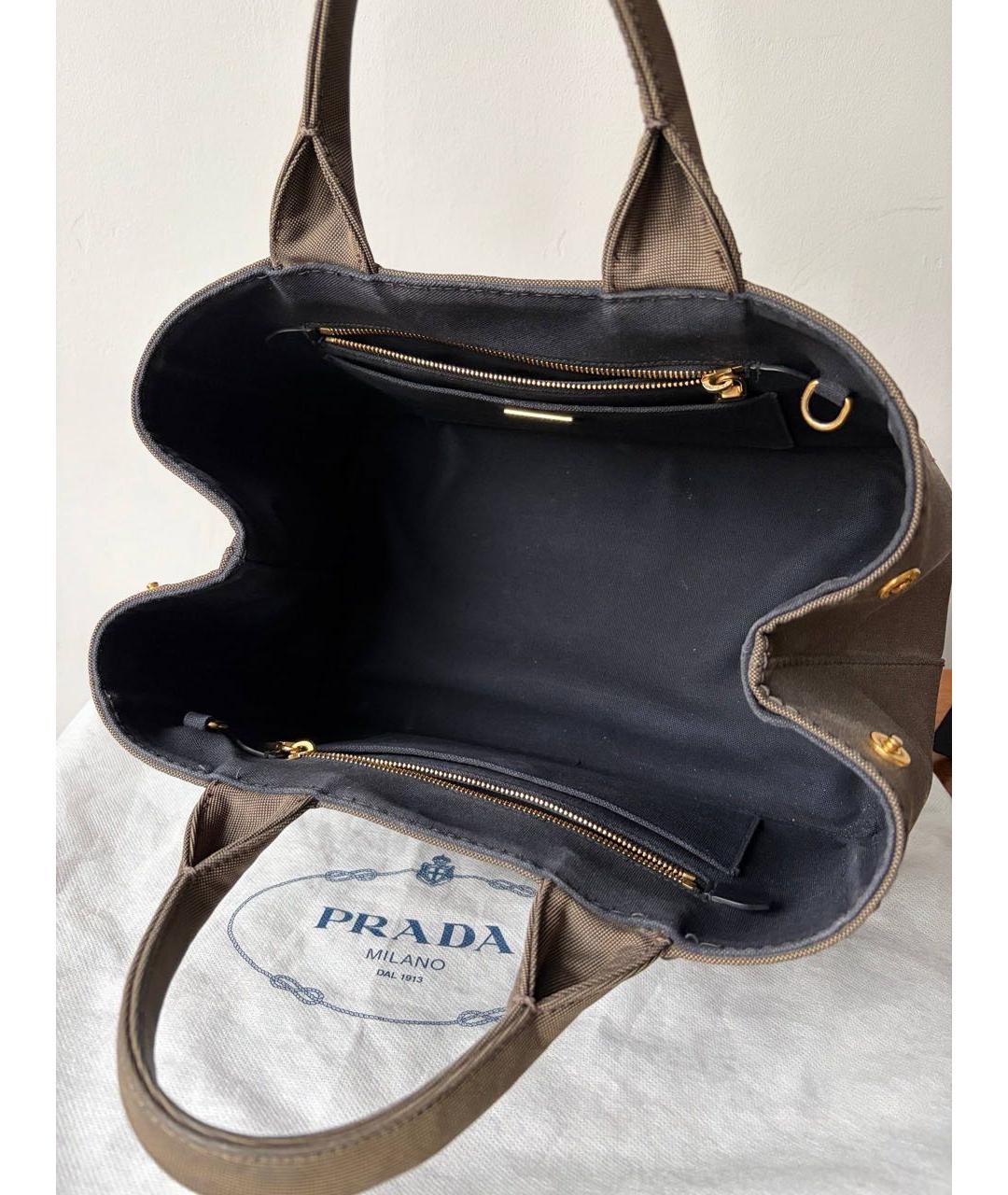 PRADA Хаки сумка тоут, фото 6