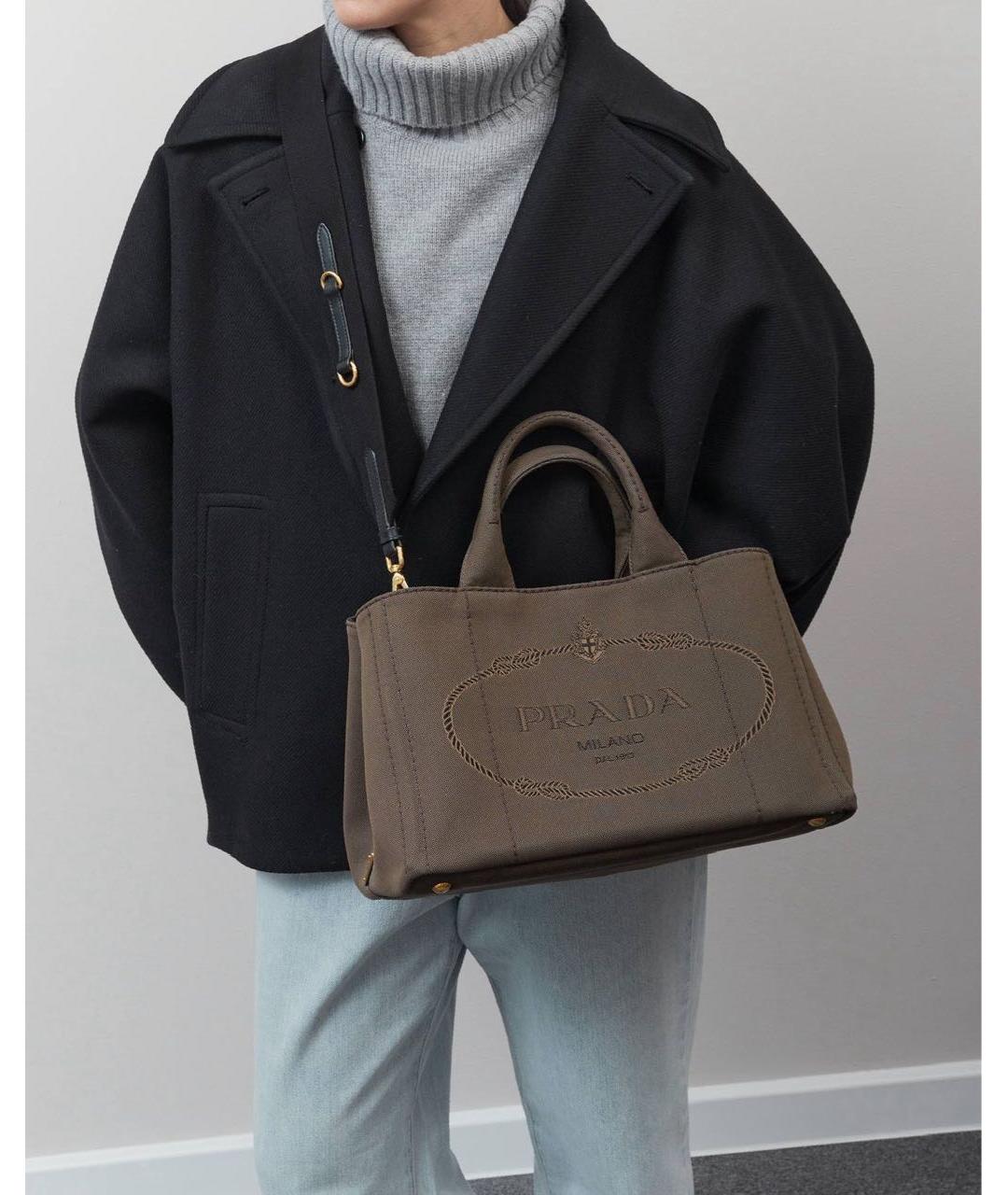 PRADA Хаки сумка тоут, фото 2