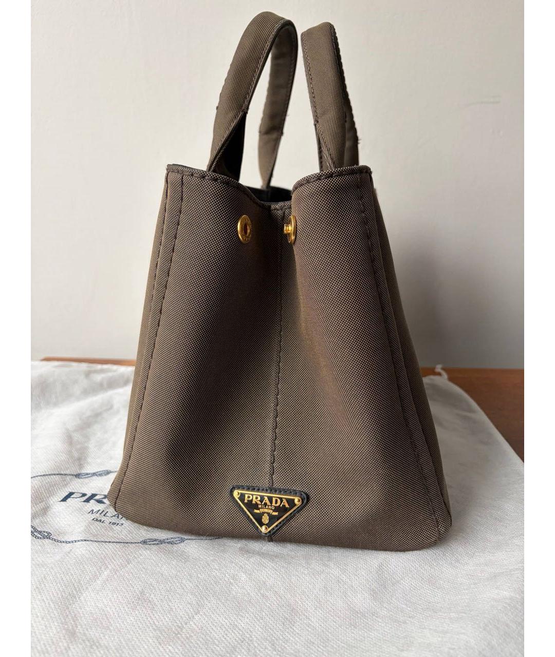 PRADA Хаки сумка тоут, фото 4