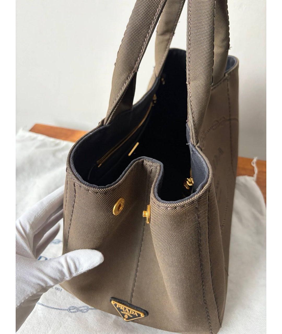 PRADA Хаки сумка тоут, фото 8