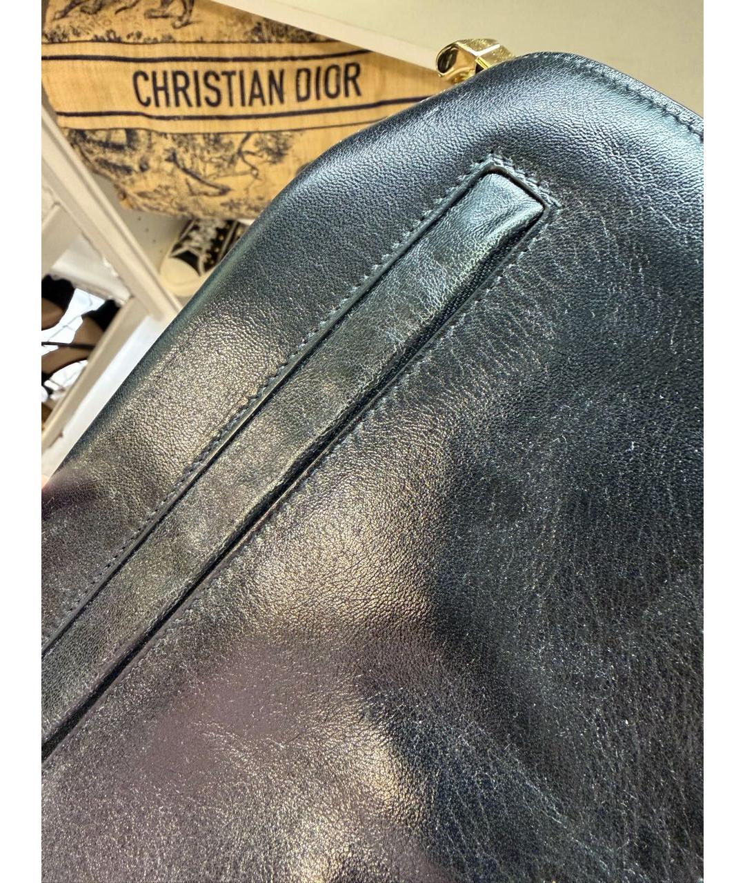 BURBERRY Черная кожаная сумка через плечо, фото 7