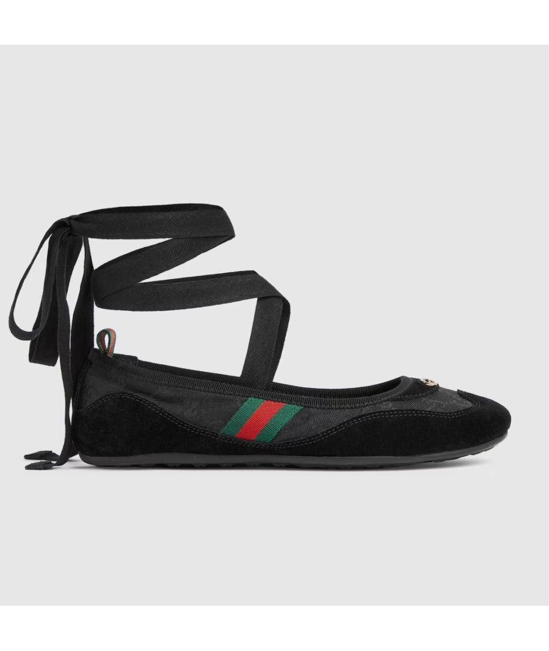 GUCCI Черные балетки, фото 7