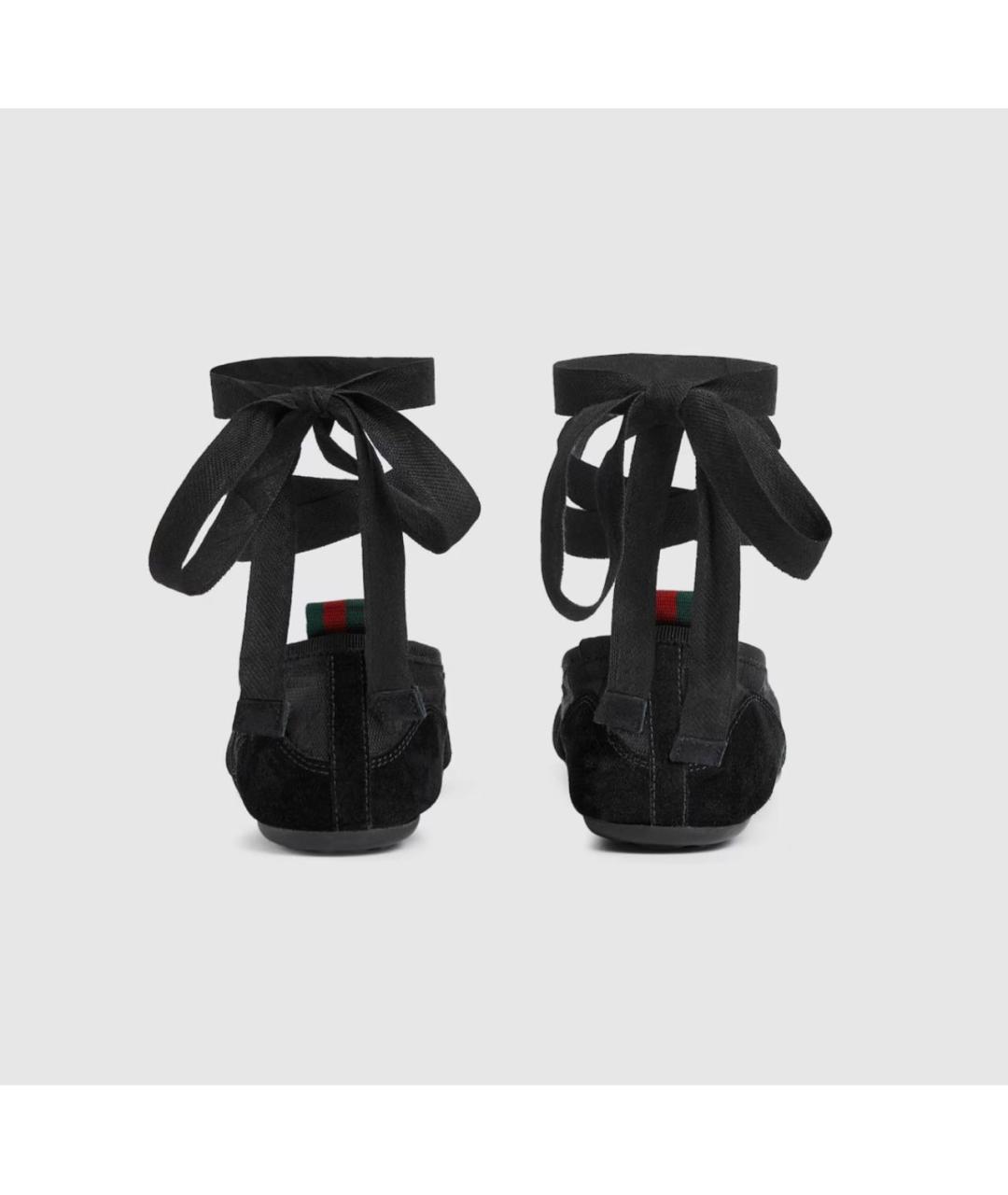 GUCCI Черные балетки, фото 4
