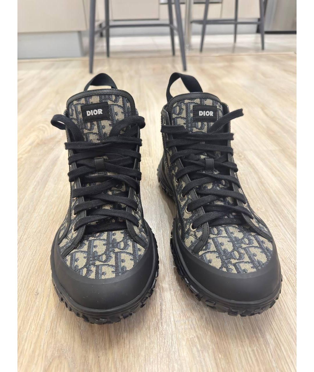 CHRISTIAN DIOR Черные высокие кроссовки / кеды, фото 2