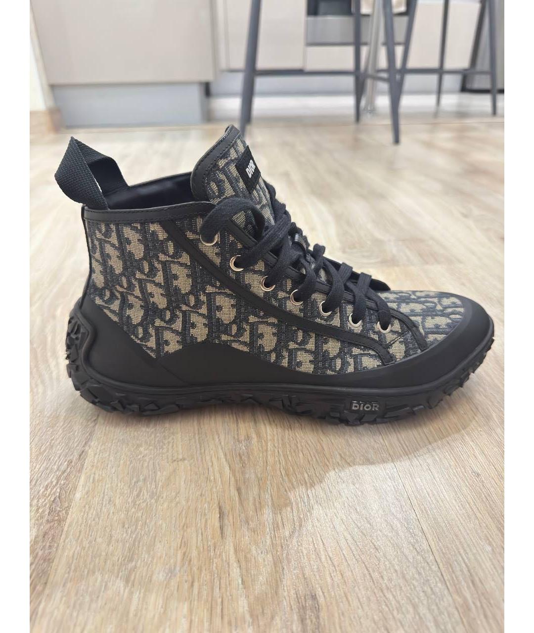 CHRISTIAN DIOR Черные высокие кроссовки / кеды, фото 6