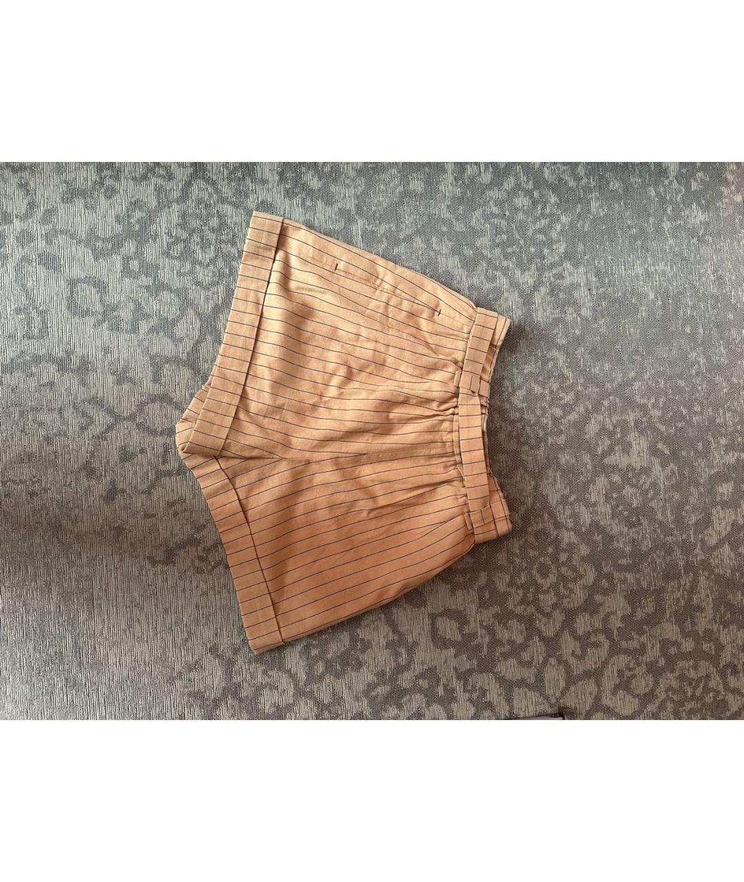 MAJE Бежевые льняные шорты, фото 2