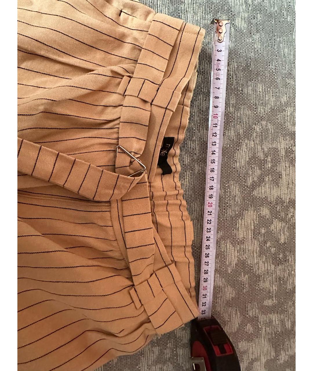 MAJE Бежевые льняные шорты, фото 6