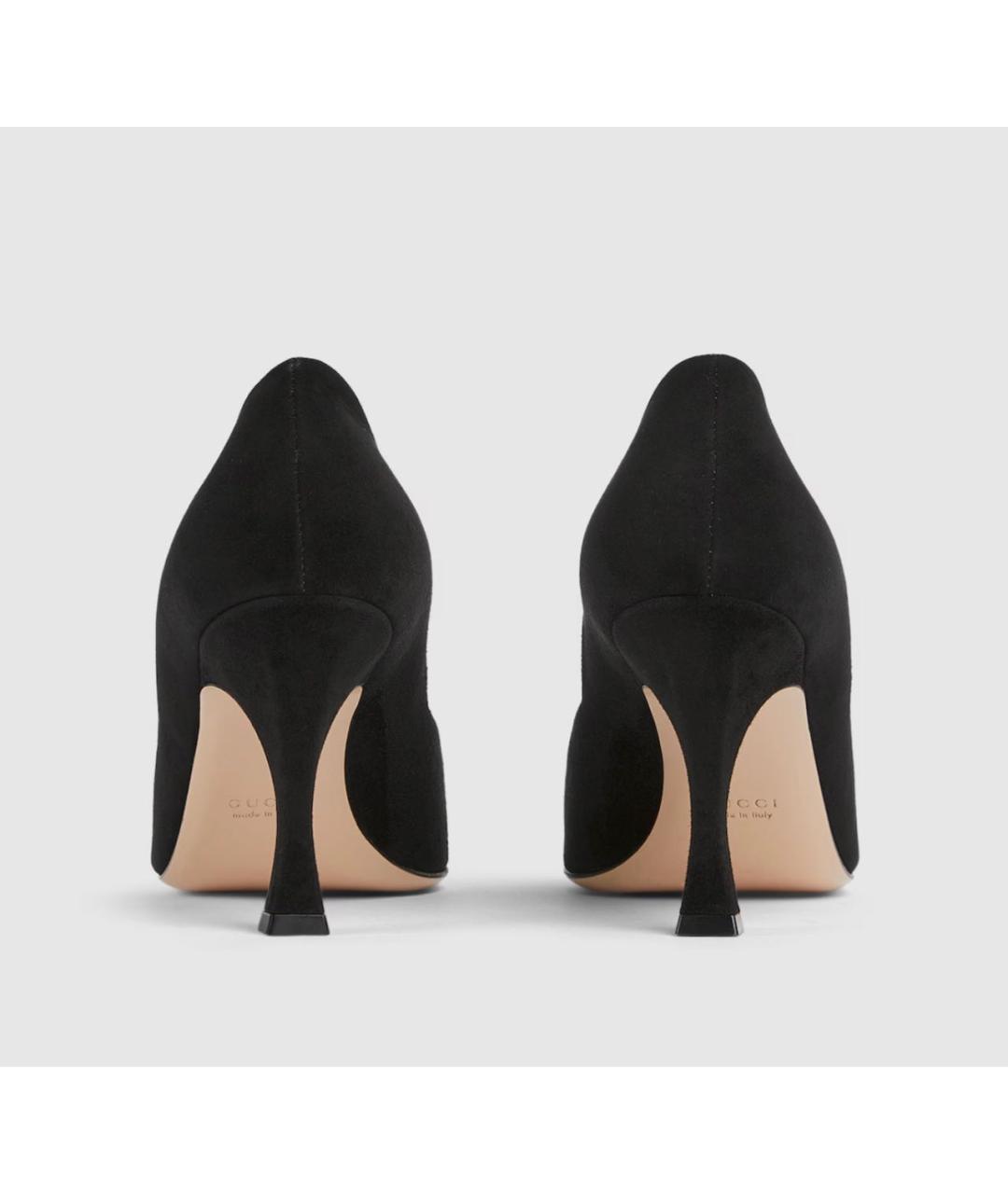 GUCCI Черные замшевые туфли, фото 4