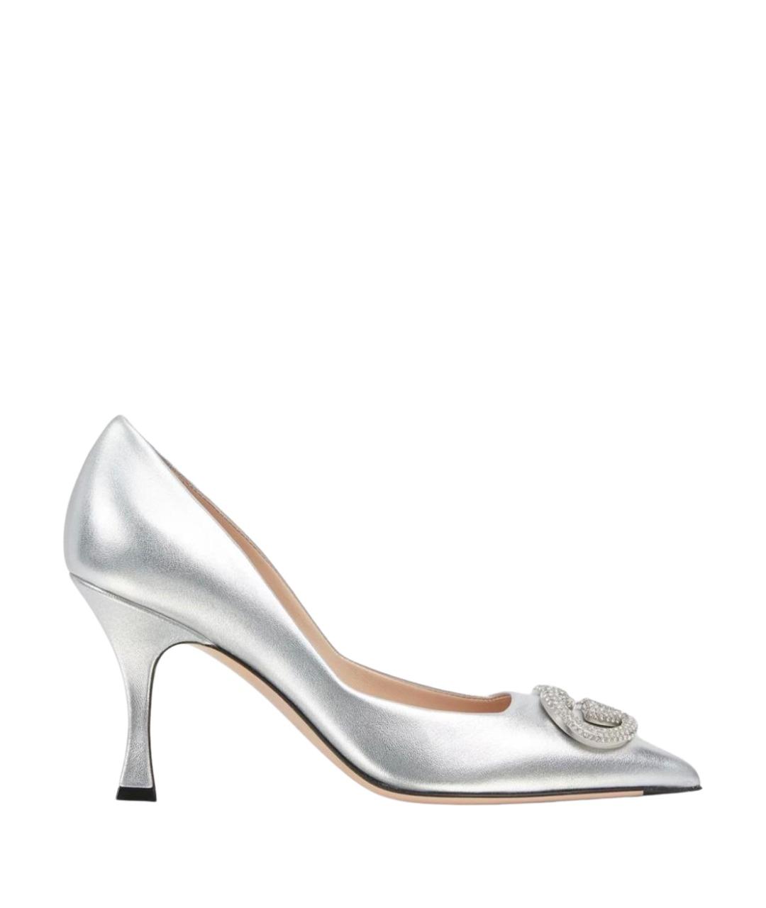 GUCCI Серые кожаные туфли, фото 1